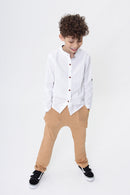 Camisa Infantil Algodão Branca